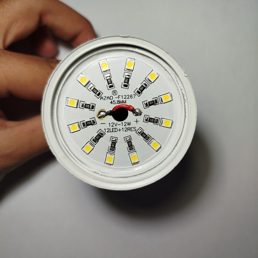 12W DC 12V Solar LED Bulb E27 | Energy Saving Battery & Solar Light