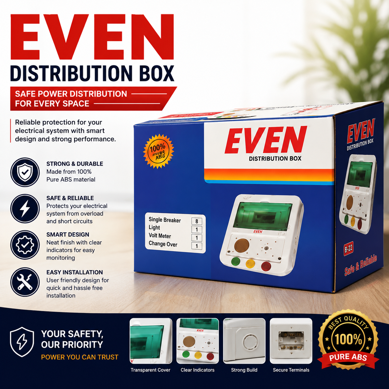 Premium Distribution Box (DB Box) | Electrical Distribution Panel