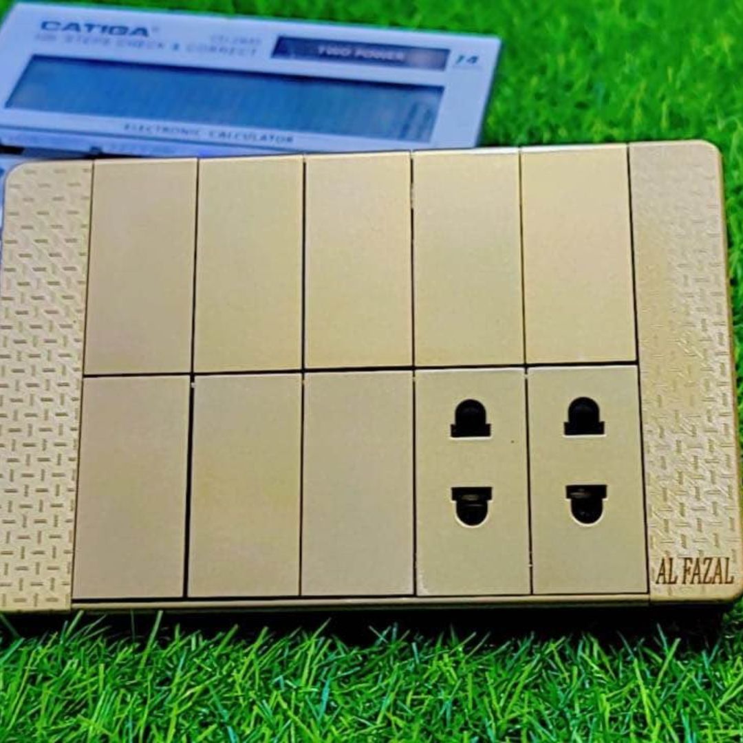 MARS Antique Grey Modular Switch & Socket Series (Multiple Variants)
