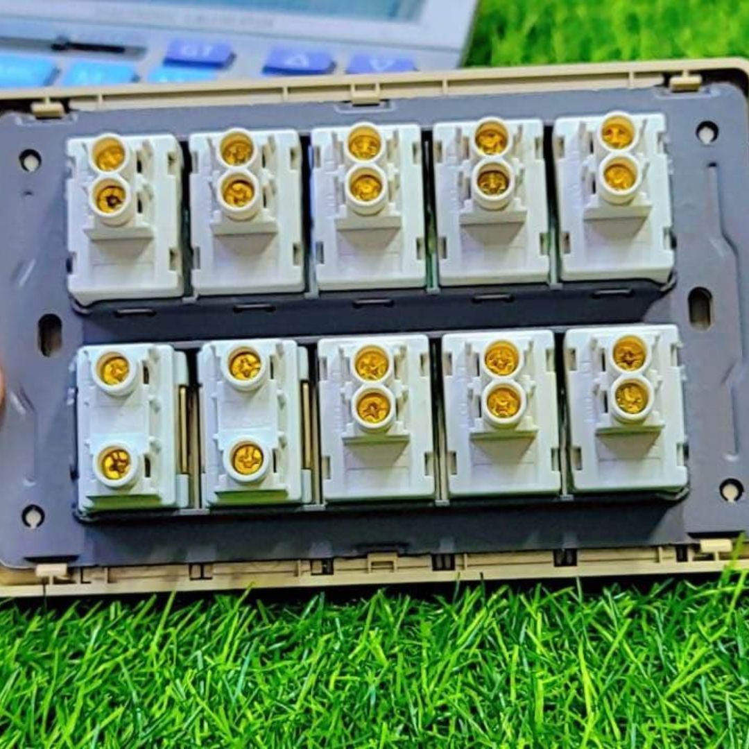 MARS Antique Grey Modular Switch & Socket Series (Multiple Variants)