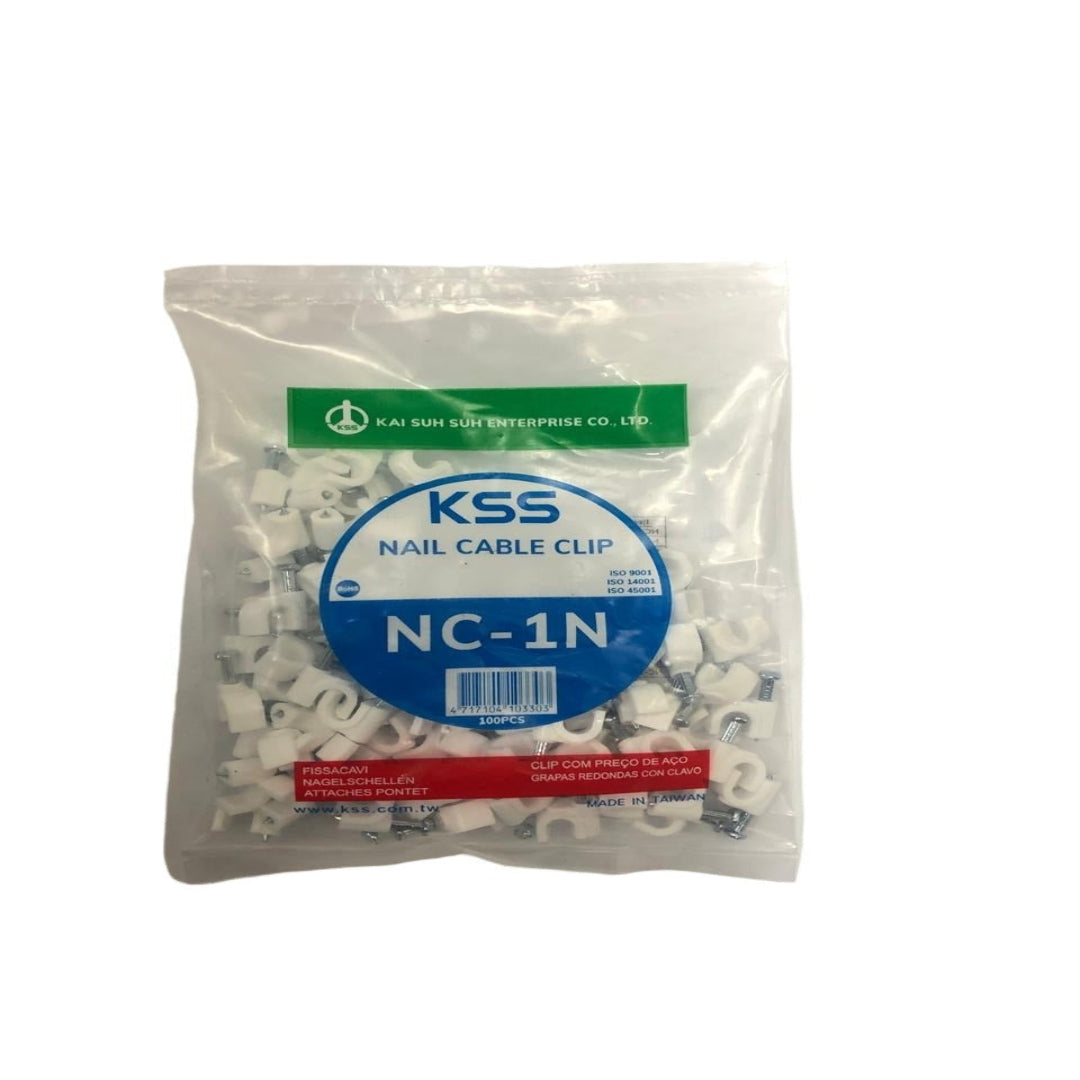 NC-1N Nail Cable Clips – Round Wire Clips