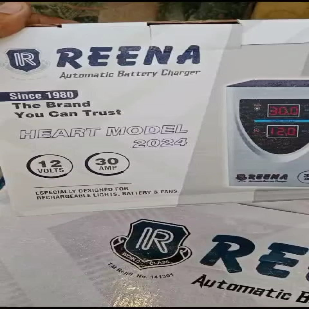 RS Power Automatic Battery Charger 30A 12V Digital Smart Charger | 100% Copper Technology