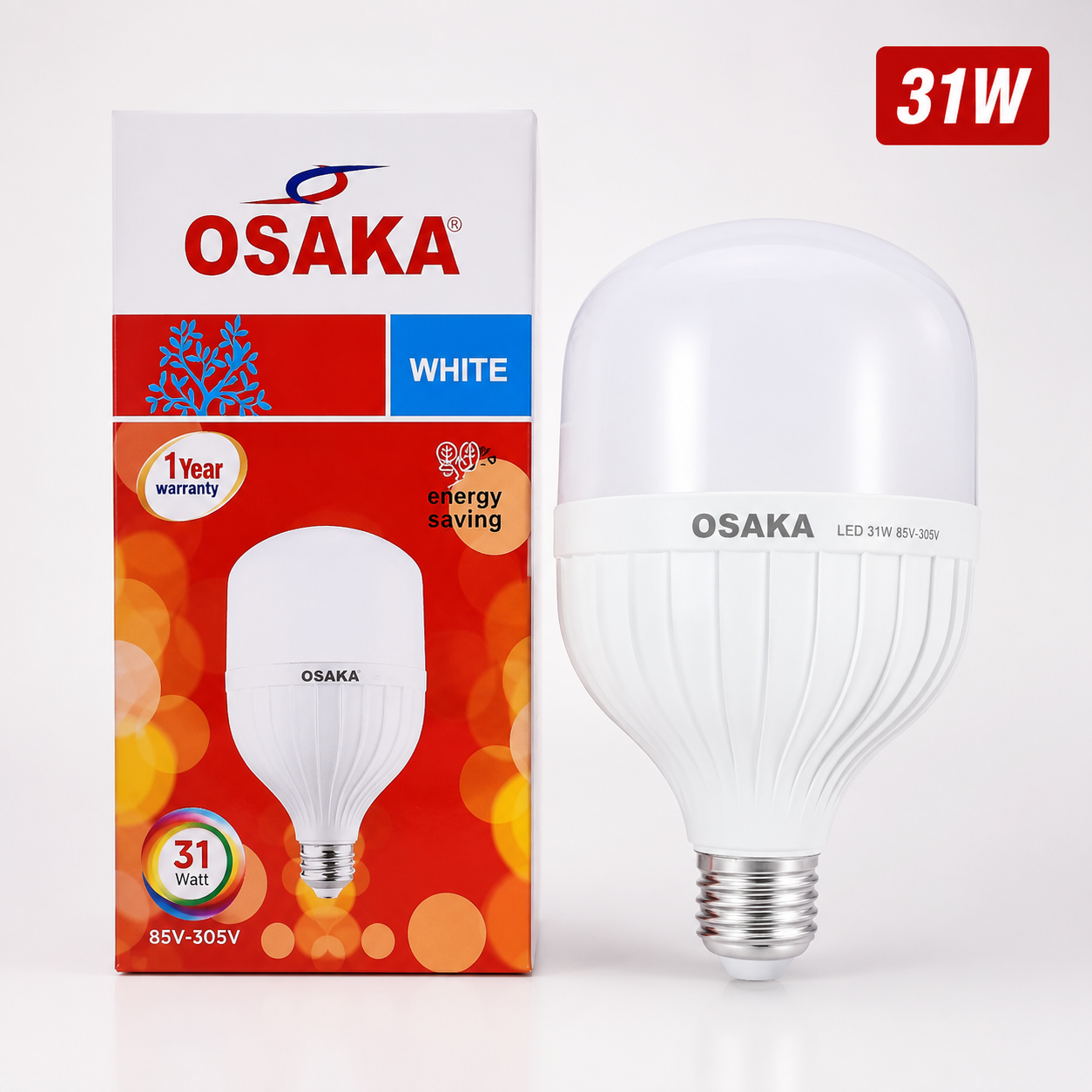 OSAKA 51W LED Bulb – E27 Screw Type | Super Bright Energy Saving Bulb