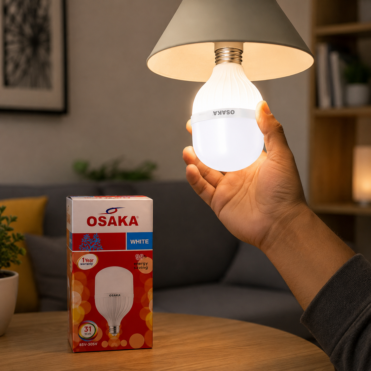 OSAKA 51W LED Bulb – E27 Screw Type | Super Bright Energy Saving Bulb